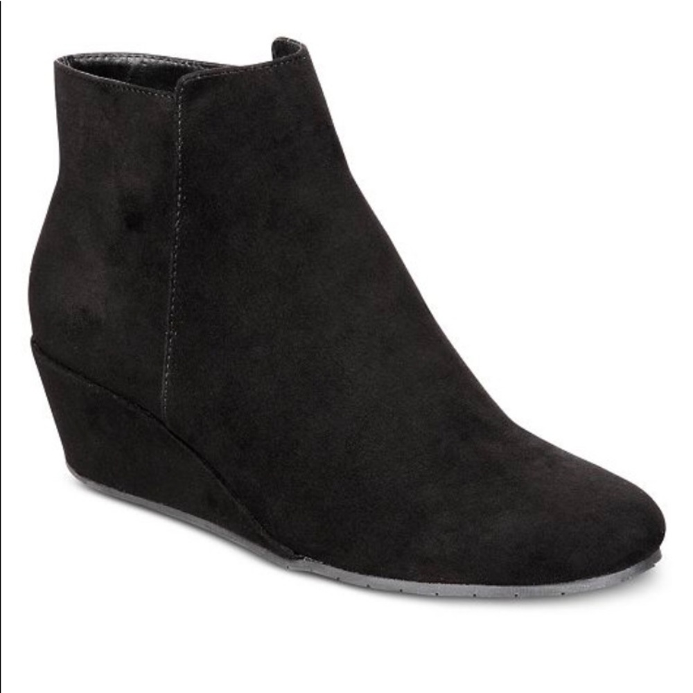 Black Wedge booties